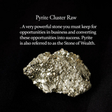 Certified Nature Pyrite Cluster (Money Attraction Stone)