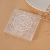 Selenite plate ( Shree yantra )