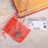 Money Magnet Raw Pyrite Pendant With Chain (Unisex)