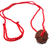 Shiva pendant with 6 Mukhi Rudraksha mala bead, Kartikeya Mars yoga jewelry, big Rudraksh choker, Protection jewellery, Hindu necklace