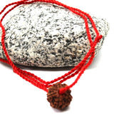 Shiva pendant with 6 Mukhi Rudraksha mala bead, Kartikeya Mars yoga jewelry, big Rudraksh choker, Protection jewellery, Hindu necklace