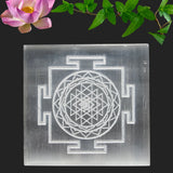 Selenite plate ( Shree yantra )