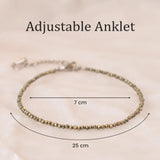 Raw Pyrite Anklet