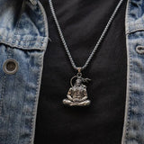 Lord Hanuman Locket With Silver Chain