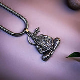 Lord Hanuman Locket With Silver Chain