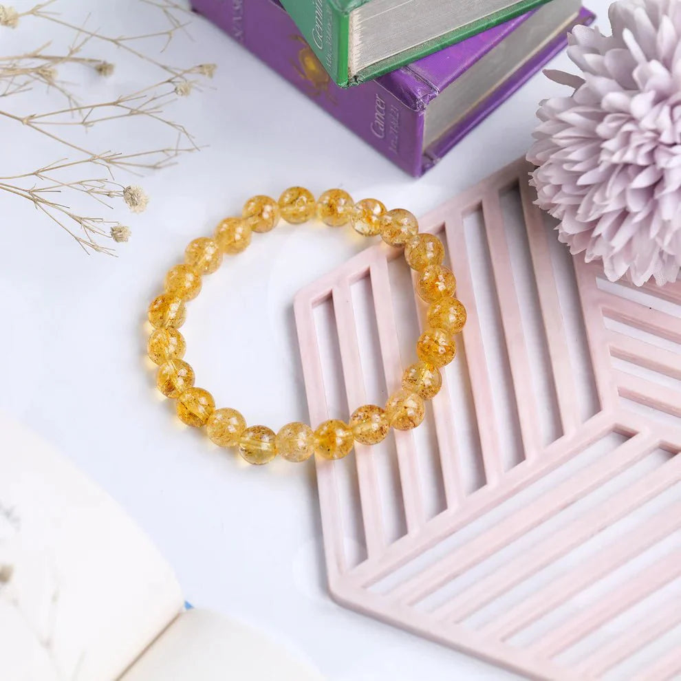 Citrine Bracelet - Natural Stone Bracelet - Urja Ghar