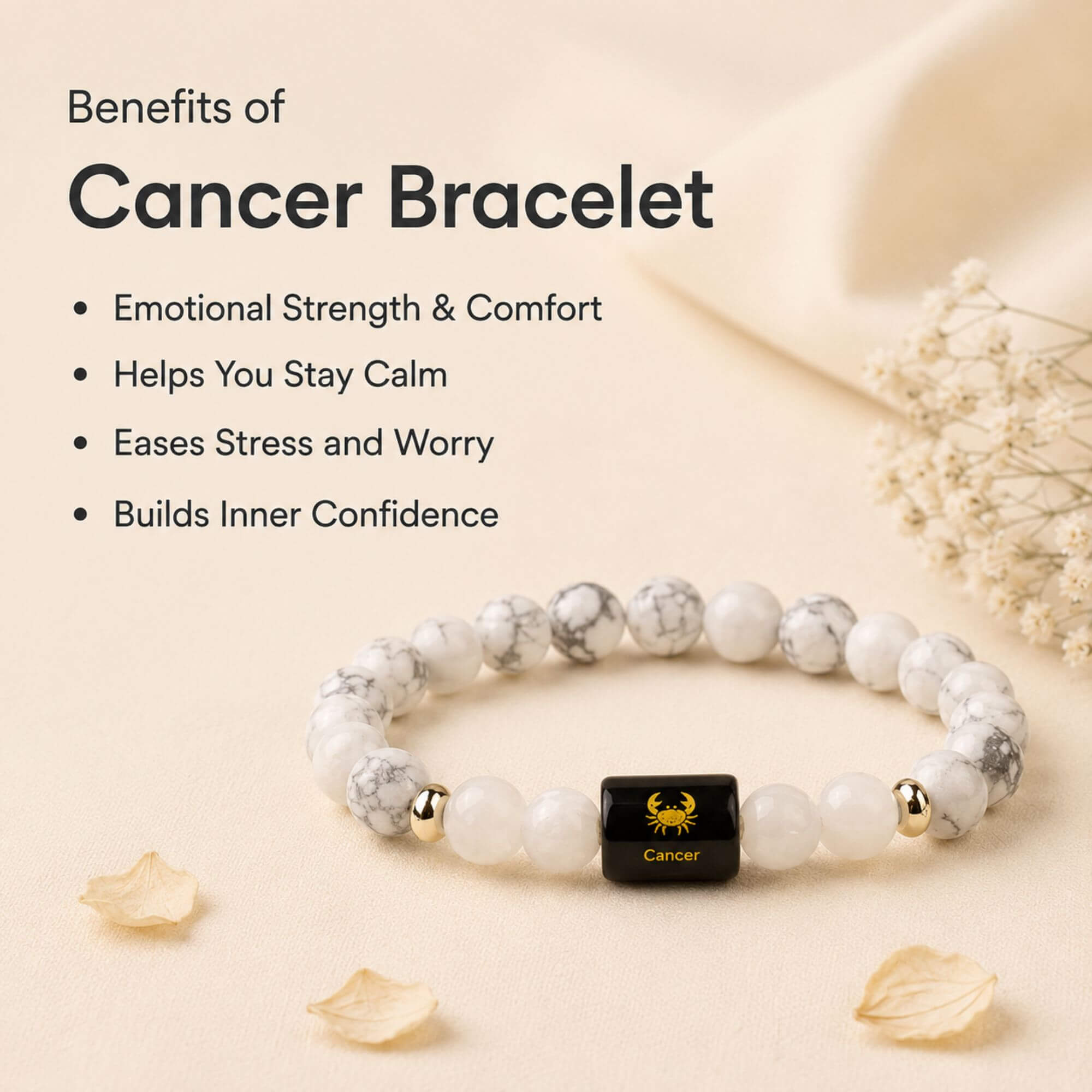 Cancer (कर्क राशि) Zodiac Bracelet