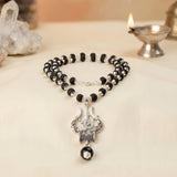 Karungali Mala with Om Shiva Trishul Pendant - Urja Ghar