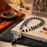 Karungali Mala with Om Shiva Trishul Pendant - Urja Ghar