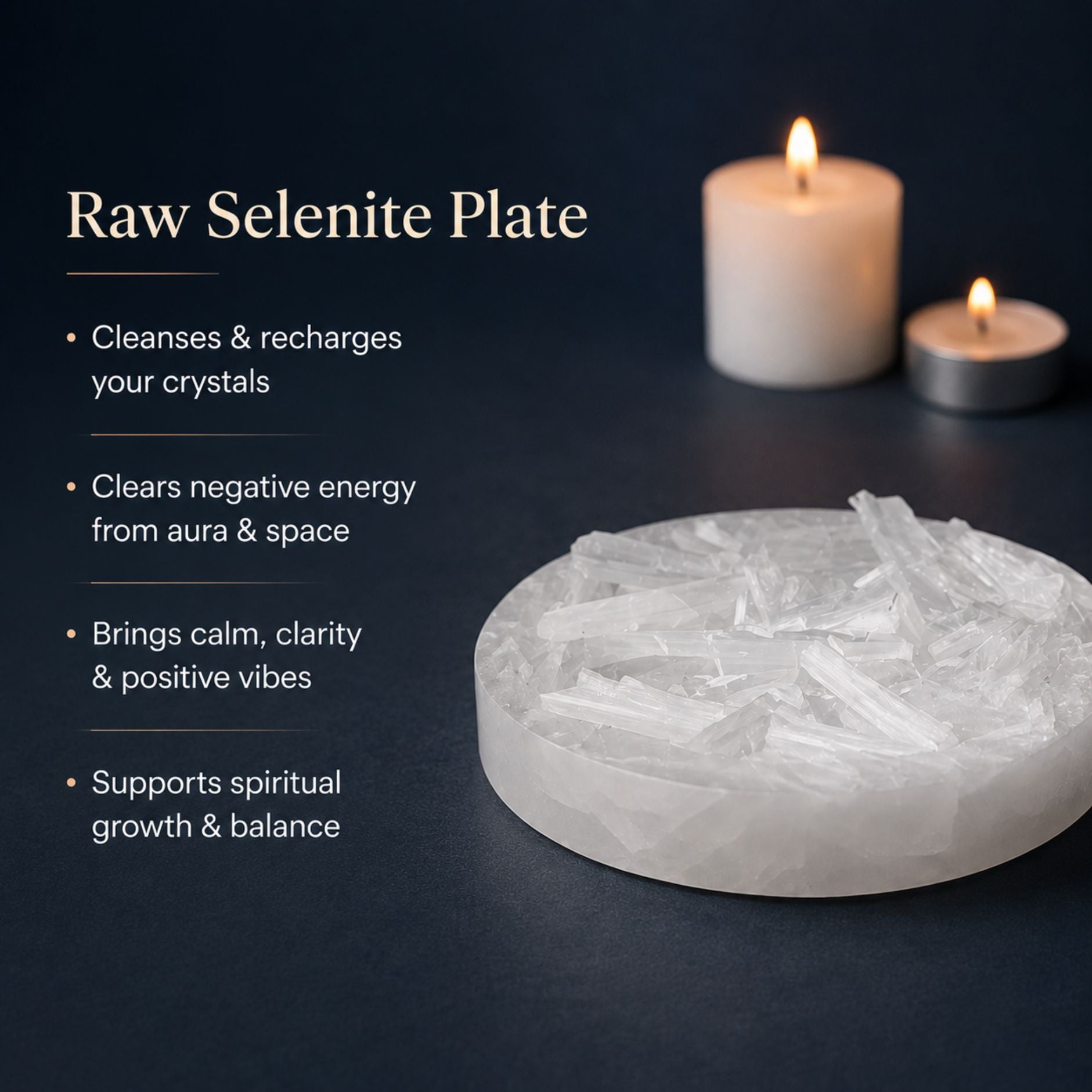 Raw Selenite Plate