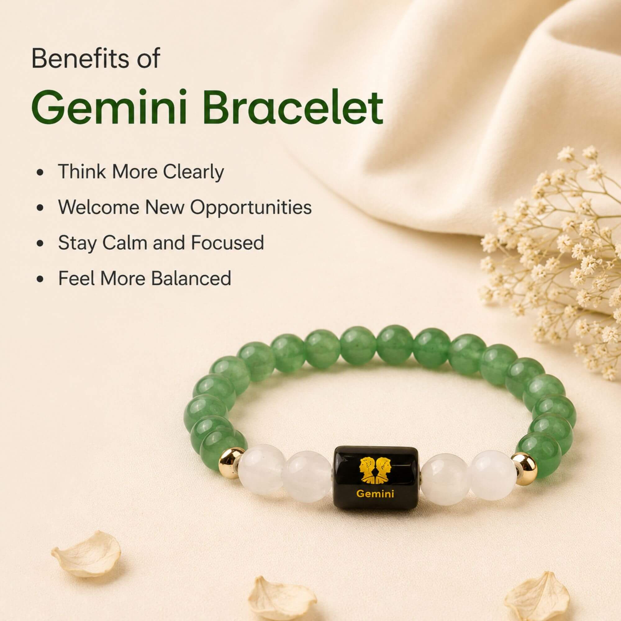 Gemini (मिथुन राशि) Zodiac Bracelet