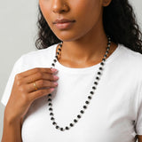 Silver Plated  Karungali Mala