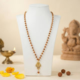 OM Shiva Trishool Rudraksha Necklace - 54 Beads