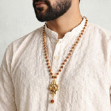 OM Shiva Trishool Rudraksha Necklace - 54 Beads