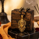 Gold Plated Bajrangbali Karungali Necklace - Urja Ghar