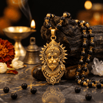 Gold Plated Bajrangbali Karungali Necklace - Urja Ghar