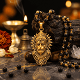 Gold Plated Bajrangbali Karungali Necklace - Urja Ghar