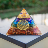 7 Chakra Orgone Pyramid