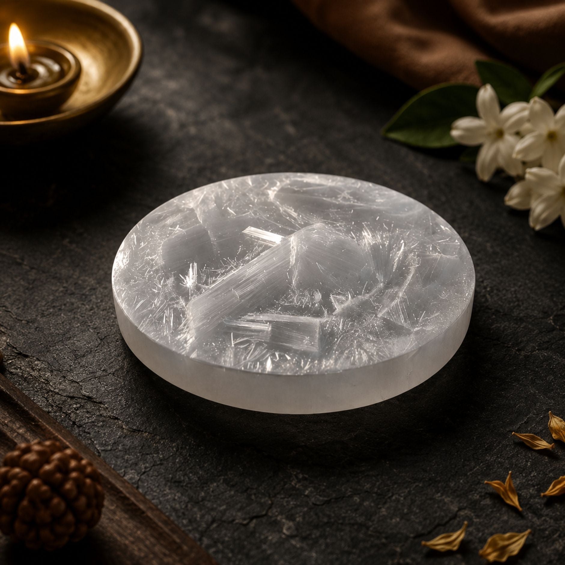 Raw Selenite Plate