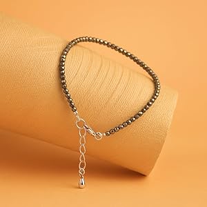 Raw Pyrite Anklet - Urja Ghar