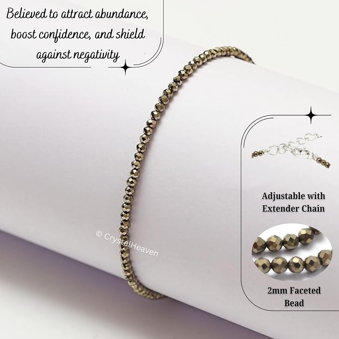 Raw Pyrite Anklet - Urja Ghar