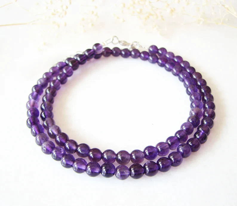 Certified Natural Amethyst Necklace