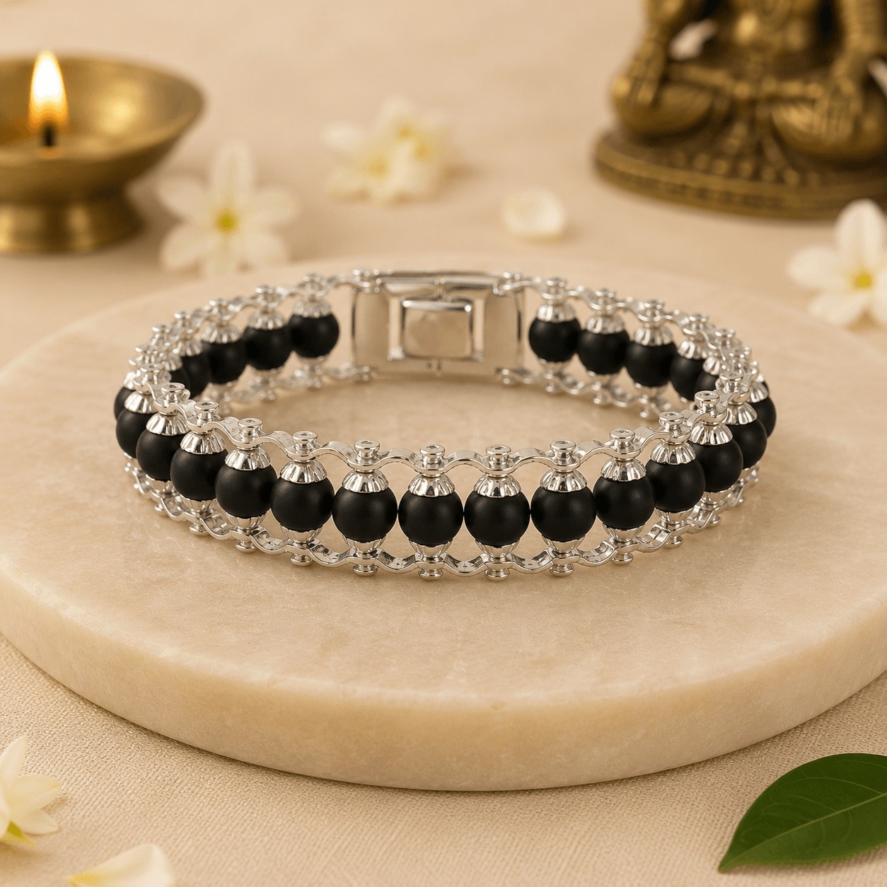 Gold Plated Bajrangbali Karungali Necklace - Urja Ghar