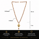 OM Shiva Trishool Rudraksha Necklace - 54 Beads