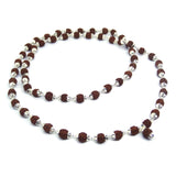 5 Mukhi Rudraksha Mala In Silver