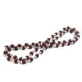 5 Mukhi Rudraksha Mala In Silver