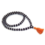 Rudraksha Mala 72 +1 Beads in Silver Caps