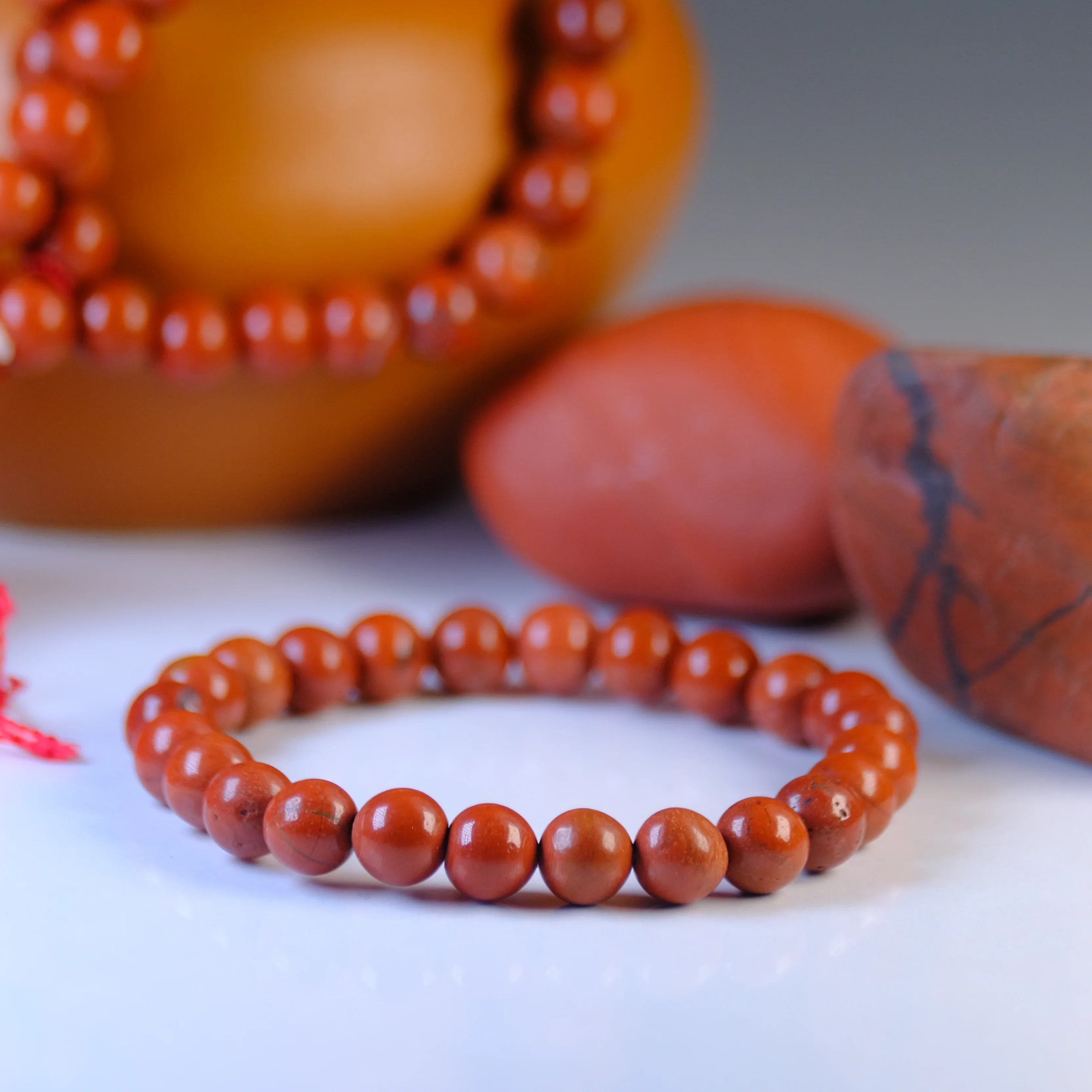 Red Jasper Bracelet (AAA Quality) - Urja Ghar