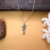 Hanumanji With Gada Silver Pendant Chain