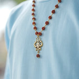 OM Shiva Trishool Rudraksha Necklace