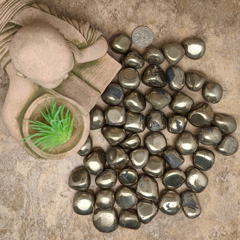 Pyrite Tumbles (AAA Quality)