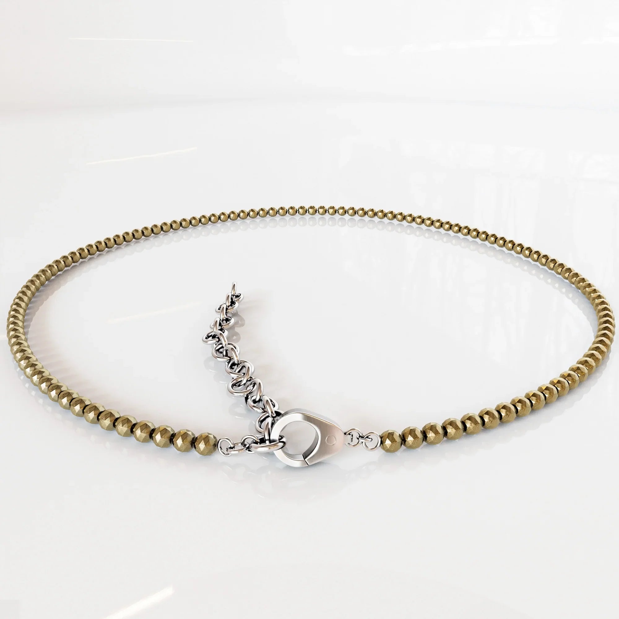 Raw Pyrite Anklet - Urja Ghar