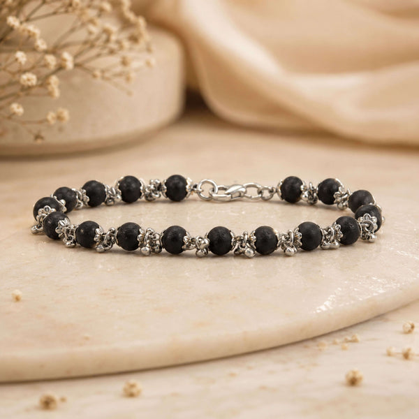 Silver Plated Karungali Bracelet For Women