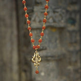 OM Shiva Trishool Rudraksha Necklace