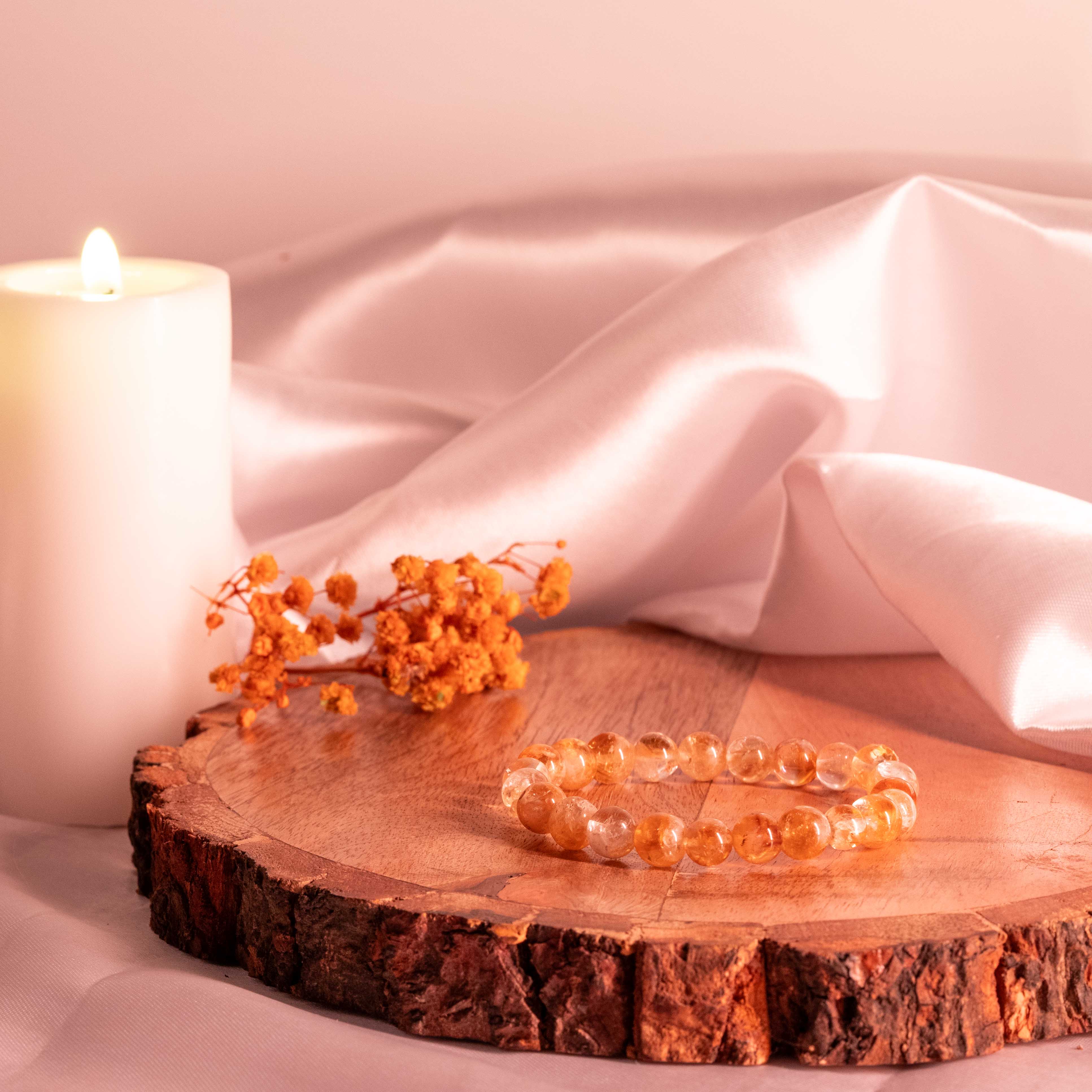 Citrine Bracelet - Natural Stone Bracelet - Urja Ghar