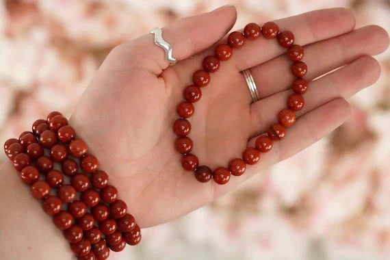 Red Jasper Bracelet (AAA Quality) - Urja Ghar