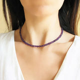 Certified Natural Amethyst Necklace