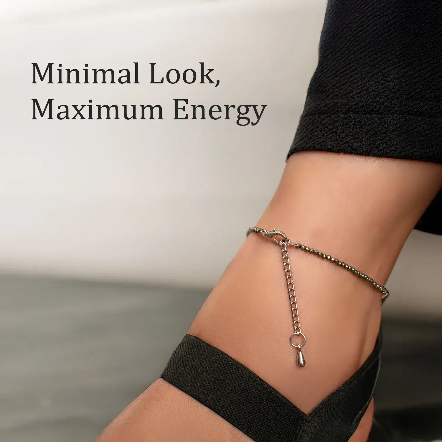 Raw Pyrite Anklet - Urja Ghar