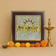7 Horses on Raw Pyrite Frame - Urja Ghar