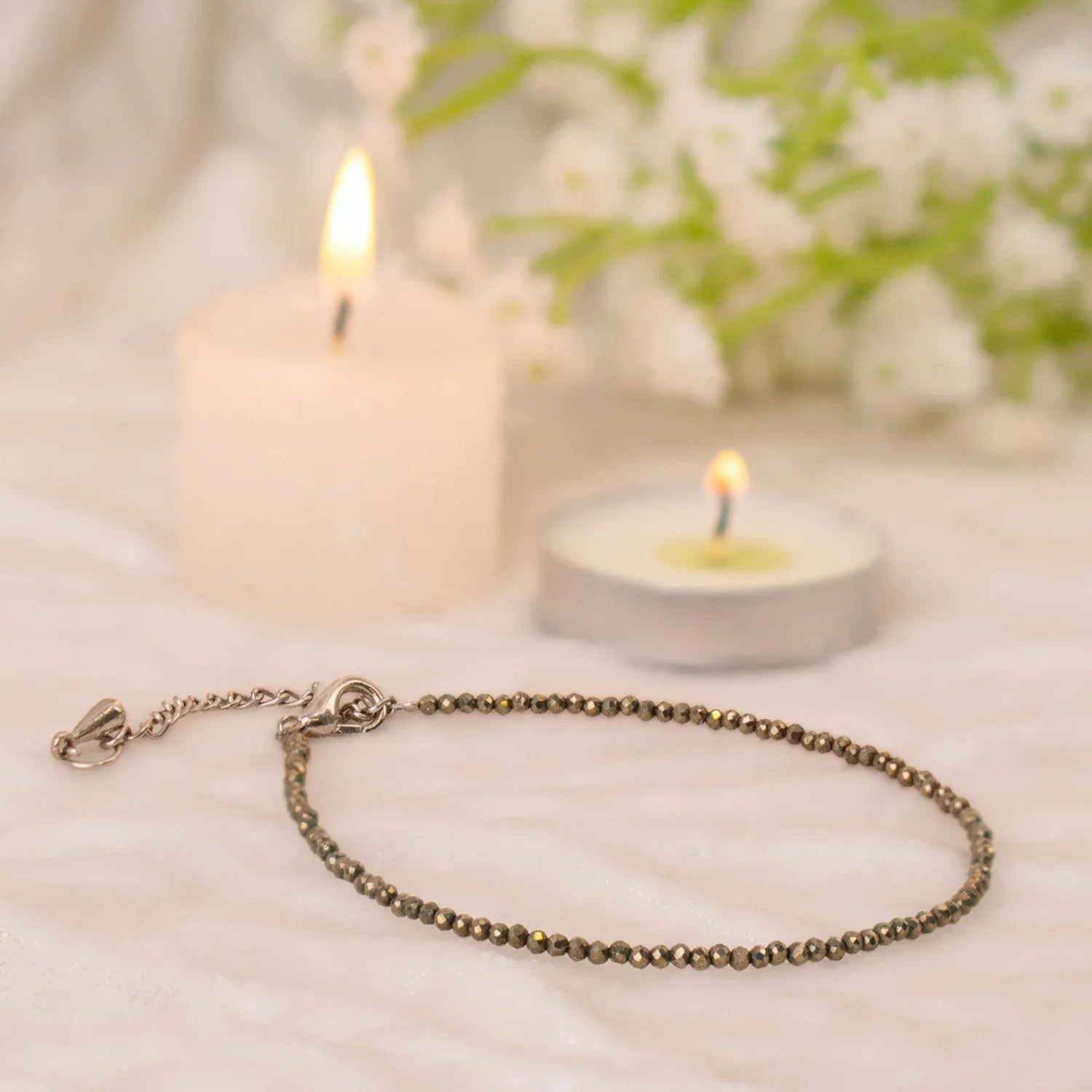Raw Pyrite Anklet - Urja Ghar