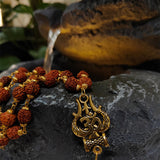 OM Shiva Trishool Rudraksha Necklace