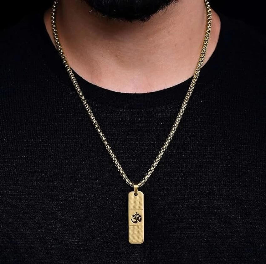 Gold Plated Om Pendant