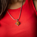 Citrine Pendant With Chain